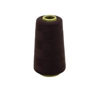 1pc Polyester Cones Spool Thread Sewing Prewound Bobbins For Serger Machine DIY(Dark brown)