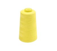 1pc Polyester Cones Spool Thread Sewing Prewound Bobbins For Serger Machine DIY(Fluorescent yellow)