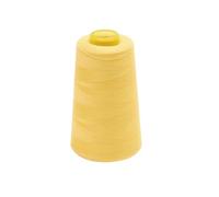 1pc Polyester Cones Spool Thread Sewing Prewound Bobbins For Serger Machine DIY(Yellow)