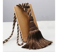 1PC Polyester Tassel Tiebacks Curtain Holder Handmade Tassel for Decoration Rope Curtain Hanging Balls for Livingroom Accessori,Brown,4pcs,Brown-1PCS