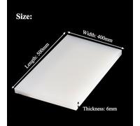 1pc Polypropylene Sheets - 400mm x 500mm, 2-6mm Thick, Durable Plastic for Electronics & DIY Projects(400x500x6mm)