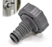 1PC Pool Drain Valve Universal Adapter, Hot Tub Drain Hose Connects for Durable ABS, Swimming Pool Drain Parts, Leak-Proof, Pool Drain Fitting Connects Grey 32 Mm Connector for P6H1419