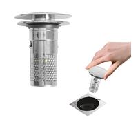 1Pc Pop-Up Universal Sink Plug, Stainless Steel Drain Filter, Dual Filtration, Suitable for Kitchen, Bathroom, Bathtub, Washbasin (Diameter 32-40mm)
