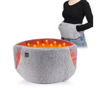 1PC Portable Heating Pad with 3 Level Temperature Control, USB Powered Period Heating Pad with Hand Pockets for Period Cramps Body Joints Pain, Grey