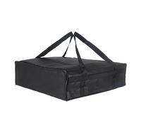 1Pc Portable Insulated Food Delivery Bag with Durable Handle, Multi-Size Thermal Pizza Carrier for Catering, Parties and Outdoor Adventures (40 * 40 * 15CM-Black)