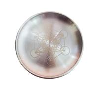 1Pc Portable Iron Plate Candle Holder Elegant Beautiful Metal Serving Tray Simple Round Burning Candle Holder for Smudging Witchcraft Wiccan