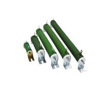 1PC Power Coated Corrugated Wire-Wound Resistor 5% Fixed Type Tubular Shaped Pipple Winding Resistor 50W 100W 200W 300W(5R,100W)