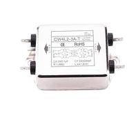 1pc Power EMI Filter CW4L2-10A-T/S CW4L2-6A-T/S CW4L2-20A-T/S Single Phase AC 115V / 250V 20A 50/60HZ(S Series,3A)