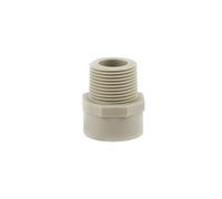 1PC PPH 1I2~2" Thread Connector 20~63mm PPH Weld Water Pipe Adapter Accessories Garden Irrigation Tube Fittings(Male Thread,25mm - 3I4 Inch)