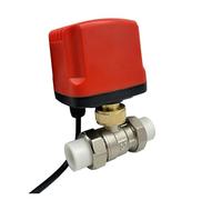 1pc PPR50 PPR Hot Melt Double Union Motorized Ball Valve 2-Wire/3-Wire Waterproof IP65 Electric 12V 24V 220V(DC12V,CR02)