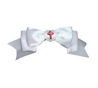 1PC Practical Black Fabric Hair Clip With Heart And Bows Detail Cosplay Hairpiece Party Hairpin For Punk Fashion Lover