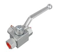 1pc Practical Convenient Petroleum Ball Valve Three-Way Hard Seal 500 Bar Carbon Steel Manual(G1percent4)