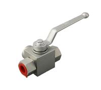 1pc Practical Convenient Petroleum Ball Valve Three-Way Hard Seal 500 Bar Carbon Steel Manual(Tee M18x1.5)