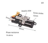 1PC Precision Planetary Deceleration Lift Push Rod electronic starter DC5V Screw Slide Stepper electronic starter Long Linear Actuator ICXLPMC(A1 DC6V-1.5A)