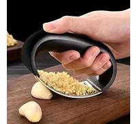 1pc, Premium Stainless Steel Garlic Rocker Press - Effortless Crushing, Easy Cleaning, Space-Saving Design for Apartment, College Dorm, and Kitchen Essentials