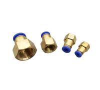 1pc Pressure Gauge Air Pipe Fitting 6 8 10 12mm Hose Tube M14x1.5 M20x1.5 Female Thread Brass Pneumatic Connector Quick Joint(8mm-M20x1.5)