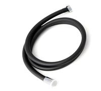 1pc Pressure Shower Hose Plumbing For Bathroom Accessories PVC Flexible Handheld Anti Winding GI/2 Universal(Balck,2m)