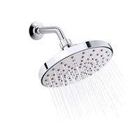 1PC Pressurized Nozzle Shower Head ABS Bathroom Accessories High Pressure Water Saving Rainfall Chrome Handheld Shower Bath Head
