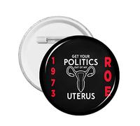 1pc Pro Abortion Right Pro Choice Button Pins Support 1973 Roe V. Wade Round Badge Keep Abortion Safe Legal Circle Chest Pins My Body My Uterus My Choice Brooch Decor For Clothing Bag Hat