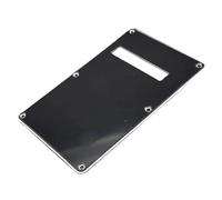 1PC Professional 3 Plys Back Plate Tremolo Cavity Cover For ST Electric Guitar Pickguard Accessories(Black)