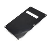 1PC Professional 3 Plys Back Plate Tremolo Cavity Cover For ST Electric Guitar Pickguard(Black)