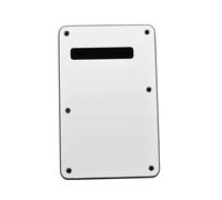 1PC Professional 3 Plys Back Plate Tremolo Cavity Cover For ST Electric Guitar Pickguard(White)