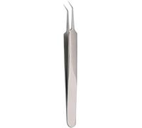 1Pc Professional Stainless Bend Curved Tweezer Blackhead Acne Clip Comedone Pimple Extractor Remover Tool for Comedone Whitehead Acne Blemish Bend Clip Beautiful Design