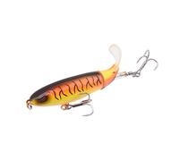 1pc Propeller Tractor Fishing Lure 9cm 13g Whopper Popper Topwater Artificial Bait Hard Plopper Soft Rotating Tail Tackle(B)