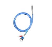 1PC PT100 Type Thermocouple Temperature Sensor Probe 6 * 50mm PTFE Shield Wire High-precision Instrument 3-wire System(Precision0.3 B 3M)