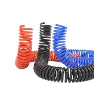 1pc PU Spring Spiral Pipe PU 6/8/10/12mm Polyurethane Air Compressor Hose Tube with Fitting Flexible Tool Connector(12X8MM-6M,Blue)