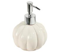 1PC Pumpkin Soap Dispenser, Ceramic Halloween Soap Dispenser with Pump, Refillable Empty Lotion Bottles for Kitchen Bathroom