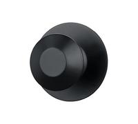 1PC Punch Free Self-Adhesive Stainless Steel Drawer Knobs Modern Style Glass Door Pulls Wardrobe Handles with Adhesive Wall Hook(Black)