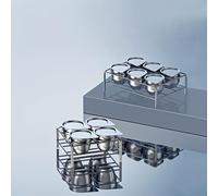 1pc Pure Nickel and Iron Crucible Set - Laboratory Melting Crucibles, 99.99% Nickel, Industrial-Grade Steel(Nickel crucible rack 30 ML (6 holes))