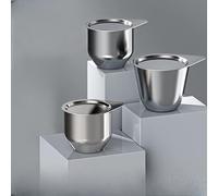 1pc Pure Nickel and Iron Crucible Set - with Lid for Laboratory Melting, High-Temperature Resistance, Chemical Analysis(30ML)