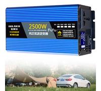 1pc Pure Sine Wave Inverter 2500W-12000W DC 12V-72V to AC 110V-220V for Solar, RV, Camping and Home Emergency Power(2500W 24Vto220V)