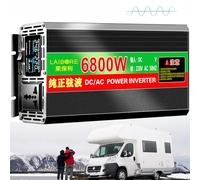 1pc Pure Sine Wave Inverter 2800W-20000W DC 12V-72V to 110V 220V AC for Solar, RV, Camping & Home Use(6800w 48Vto220V)