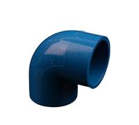1pc PVC 40mm 50mm Water Pipe 90 Degree Equal Elbow Connector Garden Irrigation Fish Tank Joint Aquarium Adapter(Blue,50mm)
