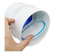 1PC PVC Exhaust Fan Check Valve Round Pipe Backdraft Damper 75/110mm Air Duct Ventilation Grill For Bathroom Kitchen Accessories(Style A 110-110)