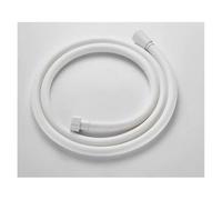 1pc PVC Handheld Shower Hose Bathroom GI/2 Universal Interface High Pressure Explosion-Proof Faucet Extension Pipe(White,300cm)