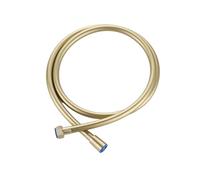 1pc PVC High Pressure Brushed Gold & Black Smooth Shower Hose For Bath Handheld Head Flexible 360° Rotation(Brushed gold)