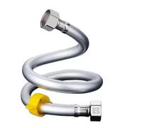 1pc PVC Hose 20/200cm Basin&Toilet Water Weaved G1/2" Plumbing Bathroom Heater Explosion Proof Sprinkler Shower(B,60cm)