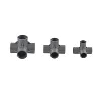 1Pc PVC Pipe Connectors Inside Diameter 20/25/32mm 3-Way 4-Way 5-Way Fittings Water Supply Pipe Fittings Equal Connectors(4 Way Inside Diameter 20mm)