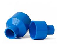 1pc PVC Pipe Fitting Reducer Connector 75mm-32mm, 200mm-160mm - Blue/White/Grey, Quick Glue Joint for Water Supply(Blue,160x90mm)