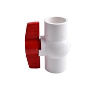 1pc PVC Pipe Flat Socket Ball Valve Coupler Adapter Watering Connectors Garden Irrigation Aquarium Fish Tank Joint I.D 20~110mm(White Color,Inner Dia 50mm)