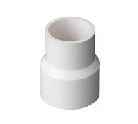 1Pc PVC Straight Reducing Connector Water Supply Fittings Garden Irrigation Water Pipe Connector Aquarium Adapter Reducer Joint(White,40x20mm)