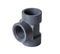 1pc PVC Threaded Pipe Cap - 20mm, 25mm, 32mm Tee-Ways Female Fitting for DIY Projects - Durable and Easy to Install(Gray,32mm)