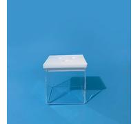 1PC Quartz Electrolytic Cell for Photocatalysis PEC Testing - 50x50x50mm, 85% Light Transmittance, Unsealed Design
