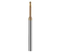 1pc R0.1-R1.5 Carbide Micro Ball End Mill Long Neck CNC Machine Small Mini Deep Groove Milling Cutter Tool For Steel Metal(R1x6H)