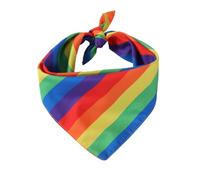 1Pc Rainbow Pattern Pet Bandana Decorative Triangle Scarf for Dogs Stylish Handkerchief Accessory for Parties Photo Shoots and Festive Occasions