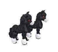 1pc random color All-in-one Molding 3D Printed Horse Simulated Statue Cute Horse Joint Tail Movable Figurine Office Decor